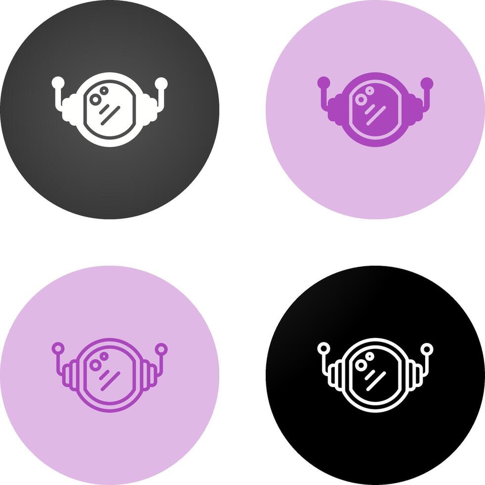 Astronaut Helmet Vector Icon