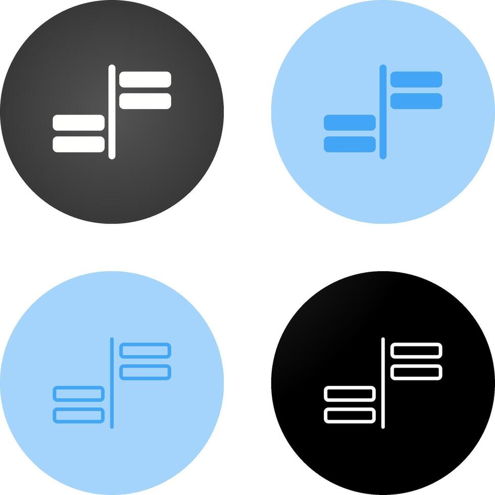 Horizontal Alignment Vector Icon
