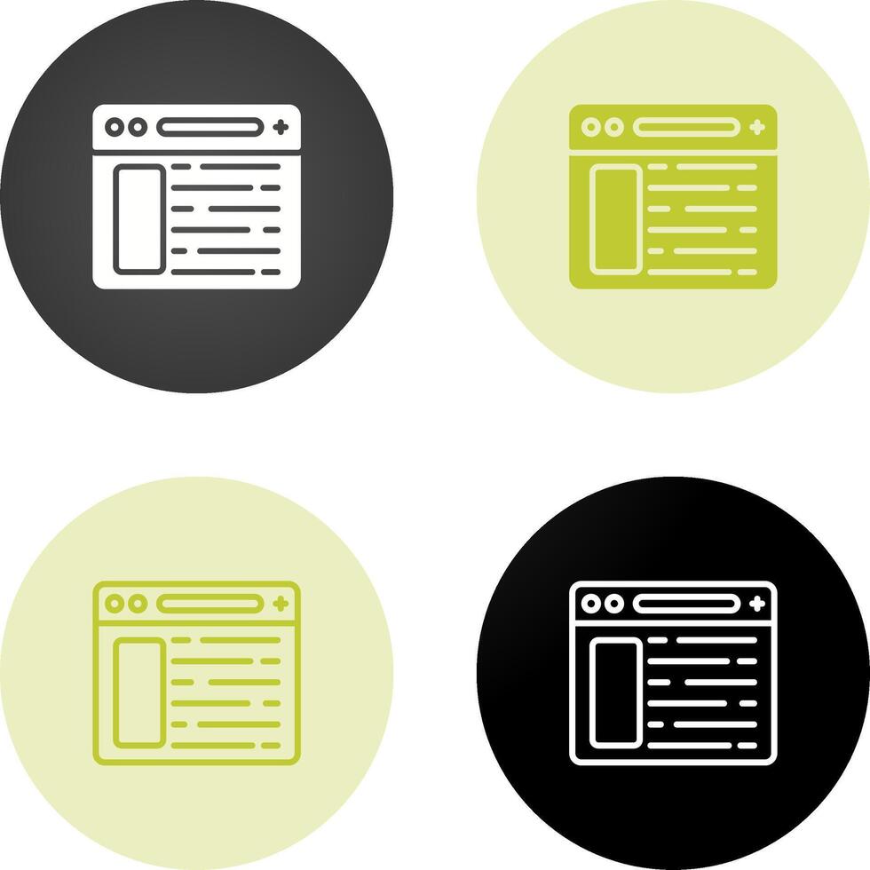 Browser Vector Icon