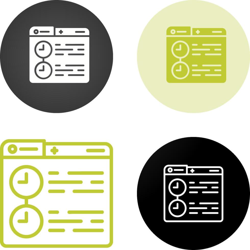 Timeline Vector Icon
