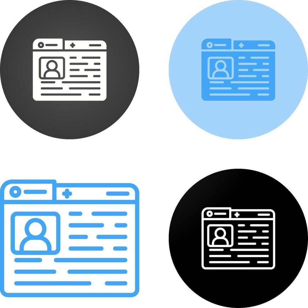 Profile Vector Icon