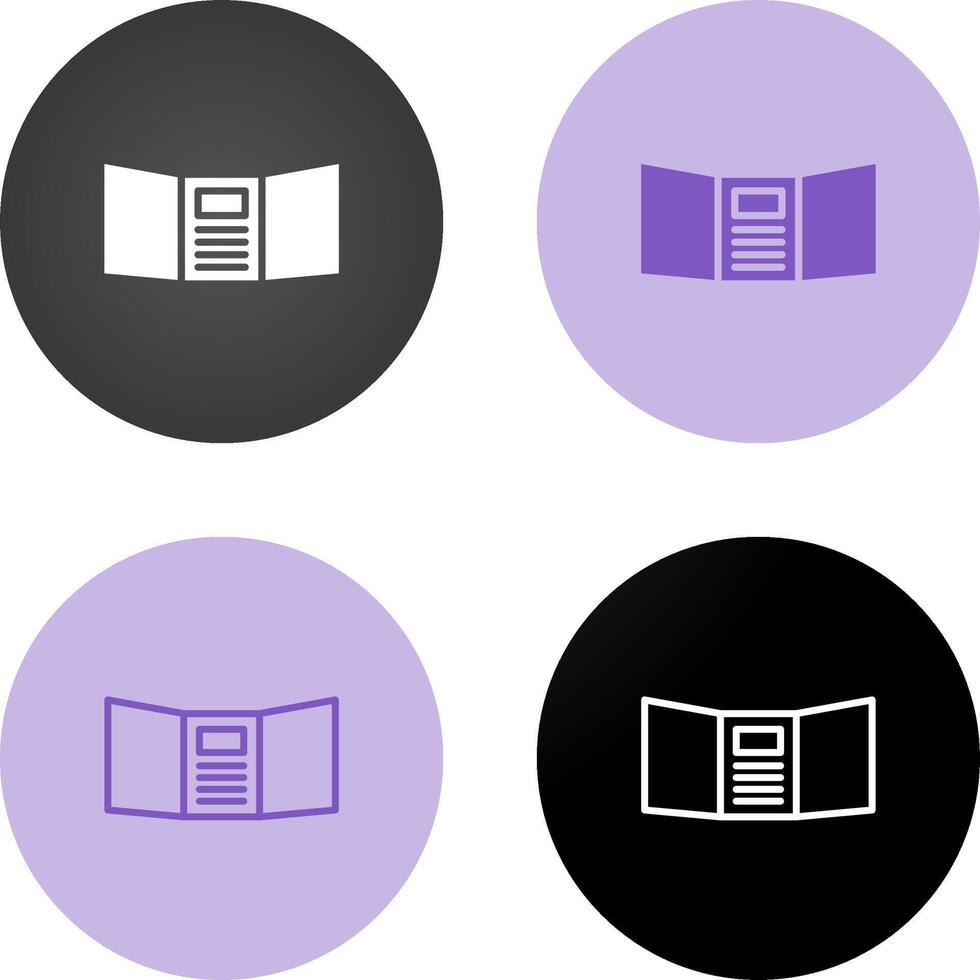 Triptych Vector Icon