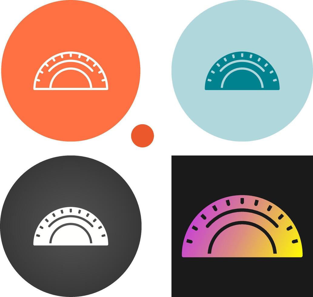 Protractor Vector Icon