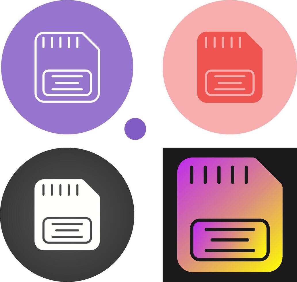 Memory Card Vector Icon