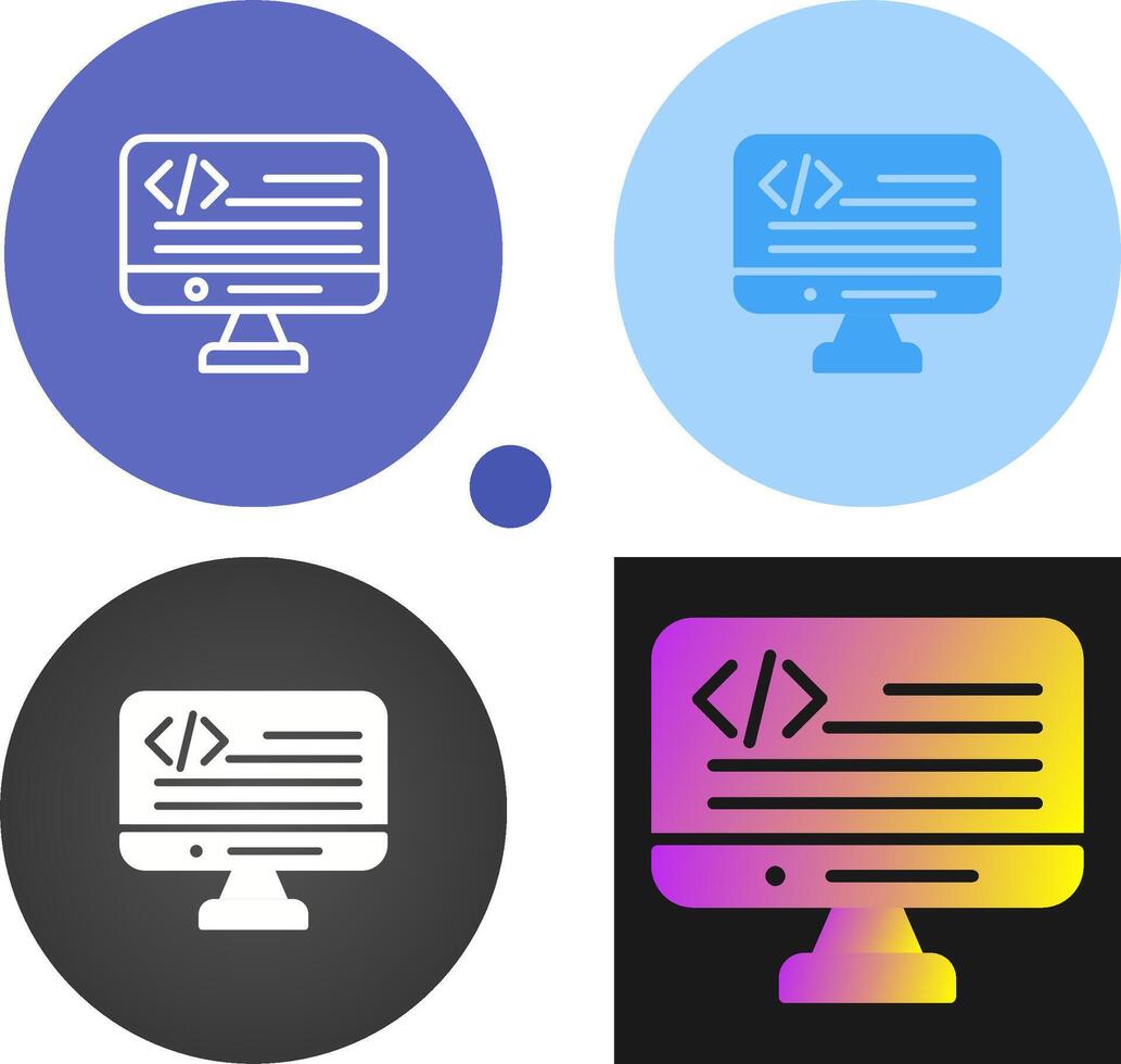 Programming Language Vector Icon