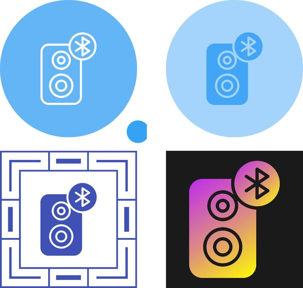 Bluetooth Speakerphone Vector Icon