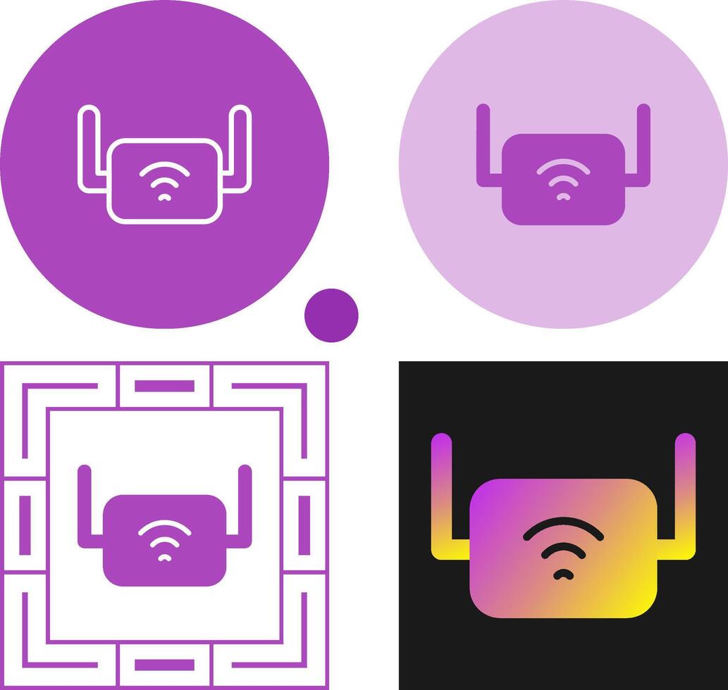 Wi-Fi Range Extender Vector Icon