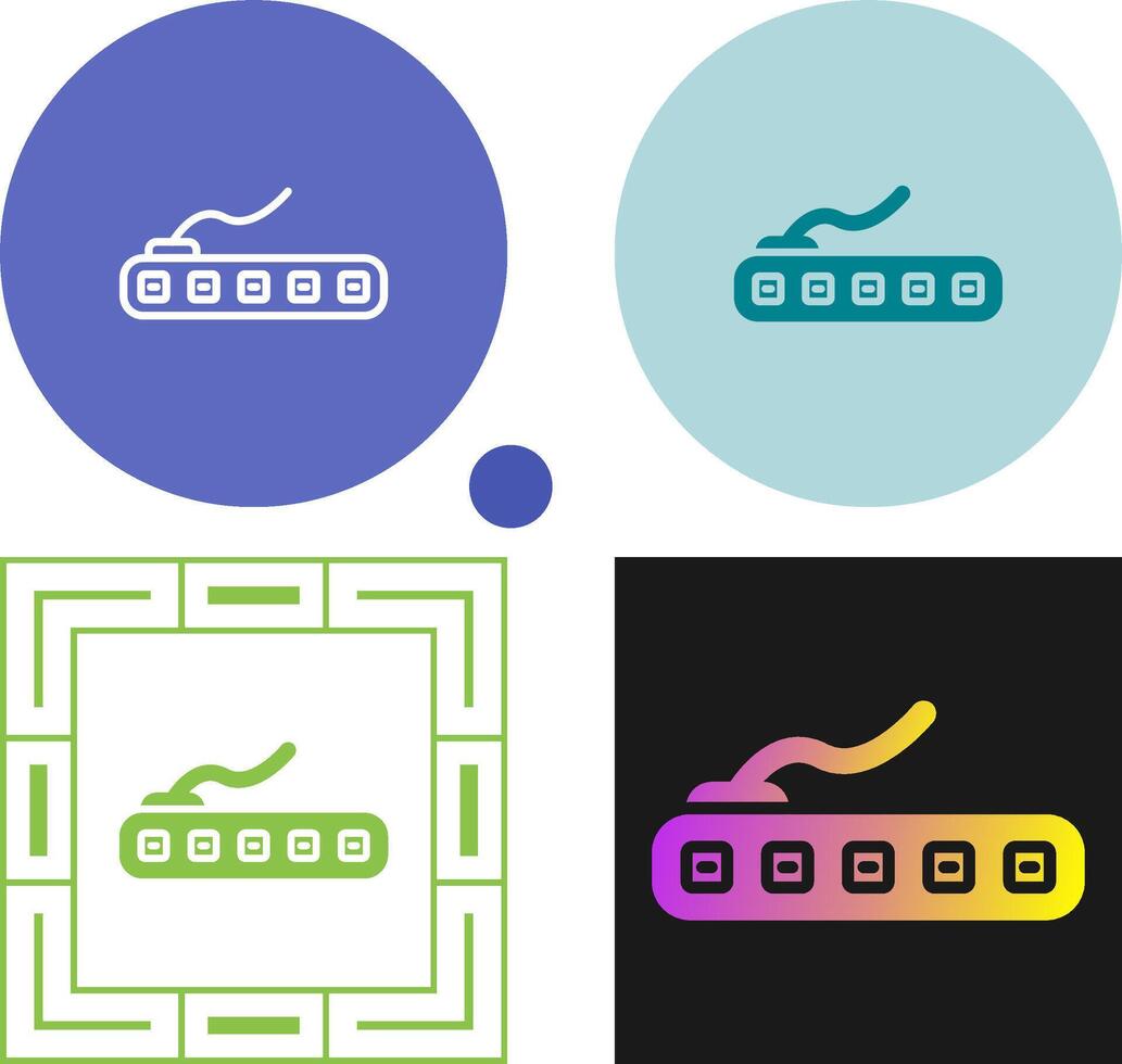 Wi-Fi Enabled LED Strip Vector Icon