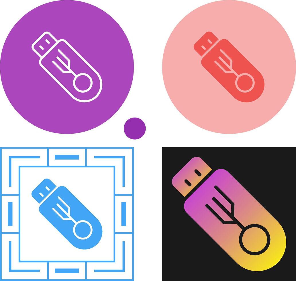 USB Flash Drive Vector Icon