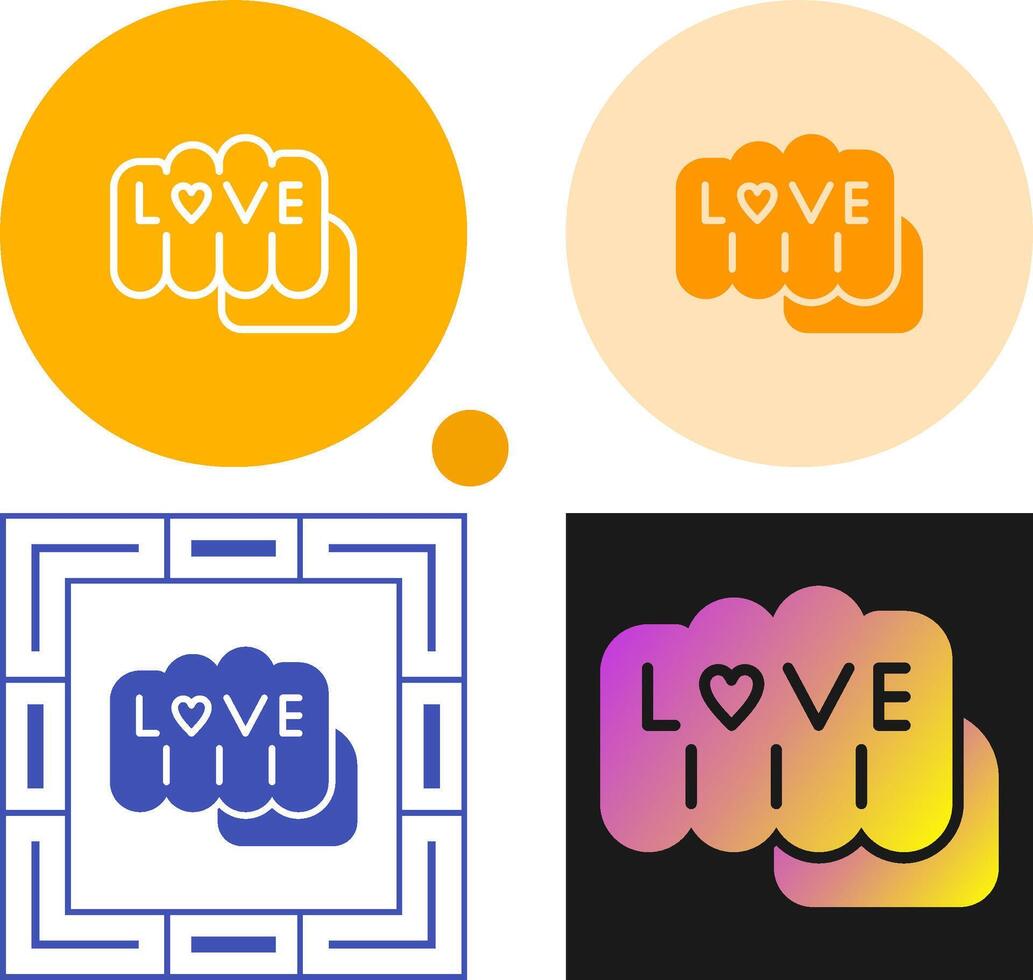 Love tattoo Vector Icon