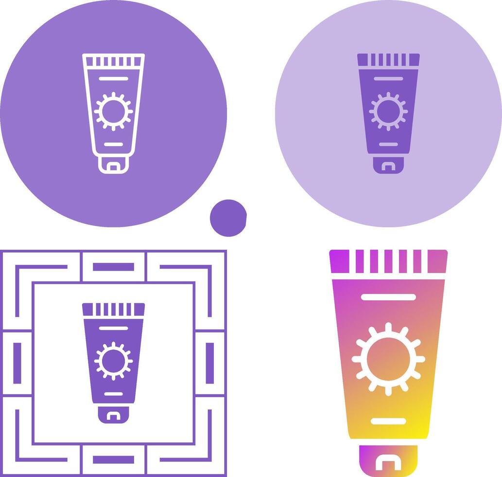 Sunscreen Vector Icon