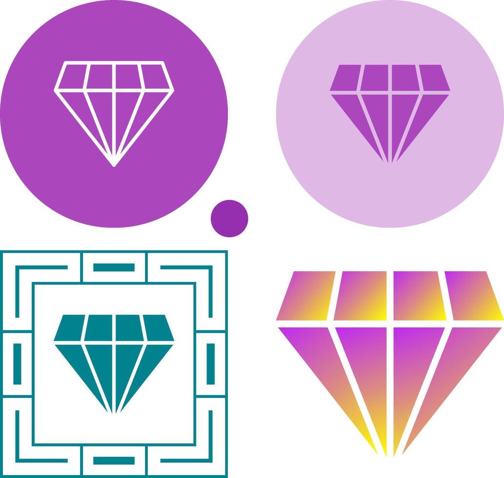 Diamond Vector Icon