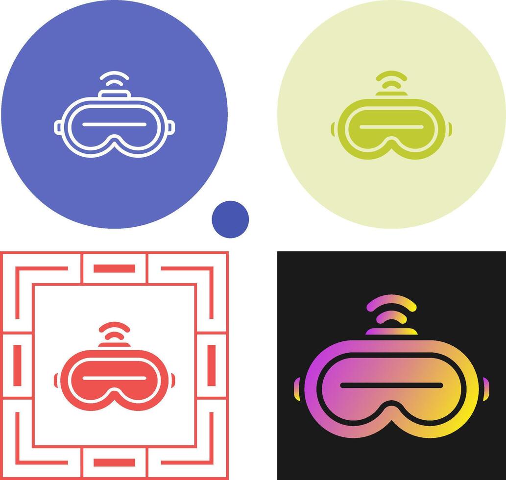Augmented Reality Headset Vector Icon