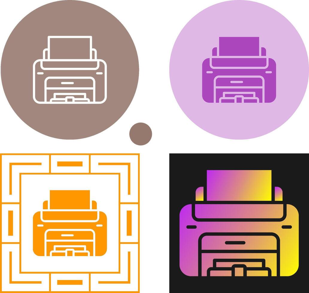 Laser Printer Vector Icon