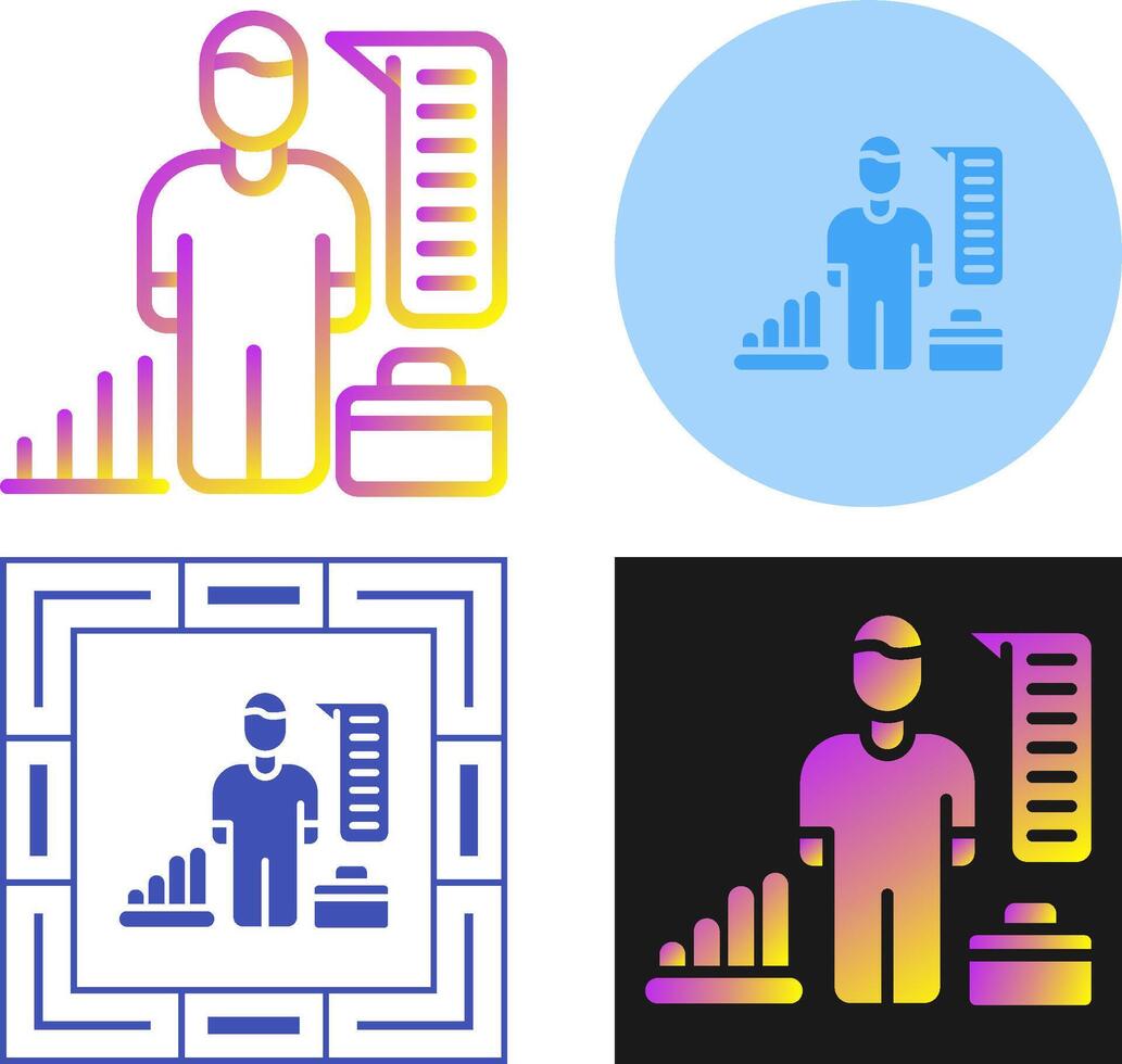 HR Analytics Vector Icon
