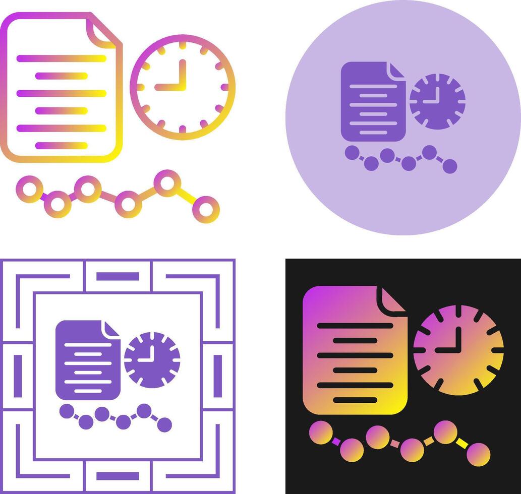 Time Series Analysis Vector Icon