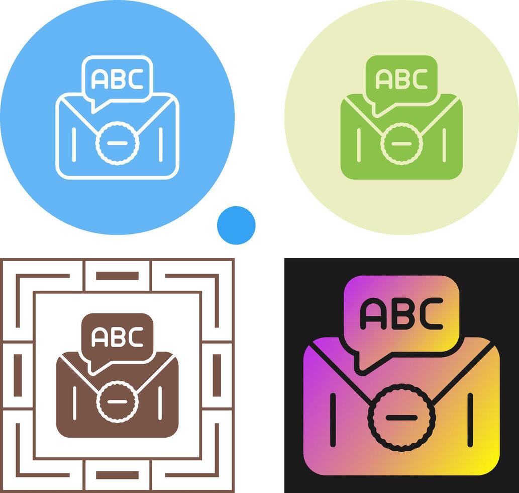 Text Message Vector Icon