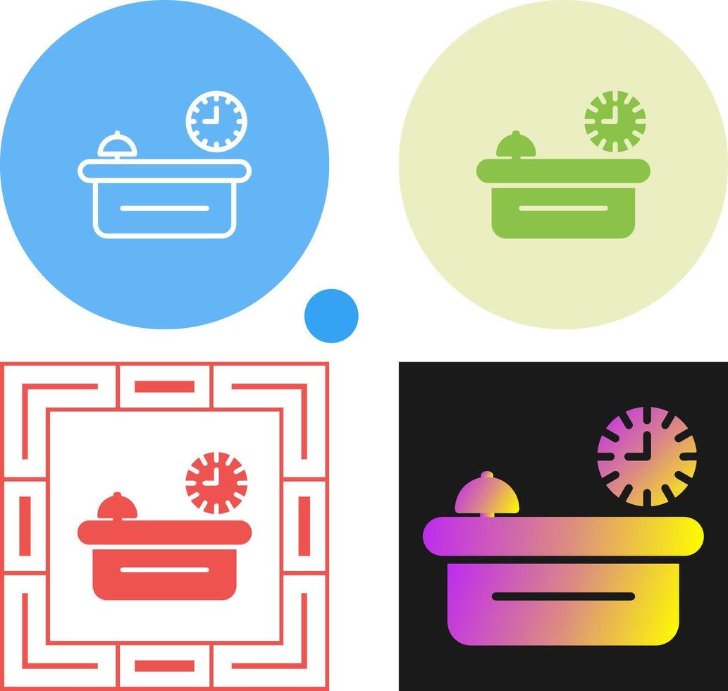 Customer Service Counter Vector Icon