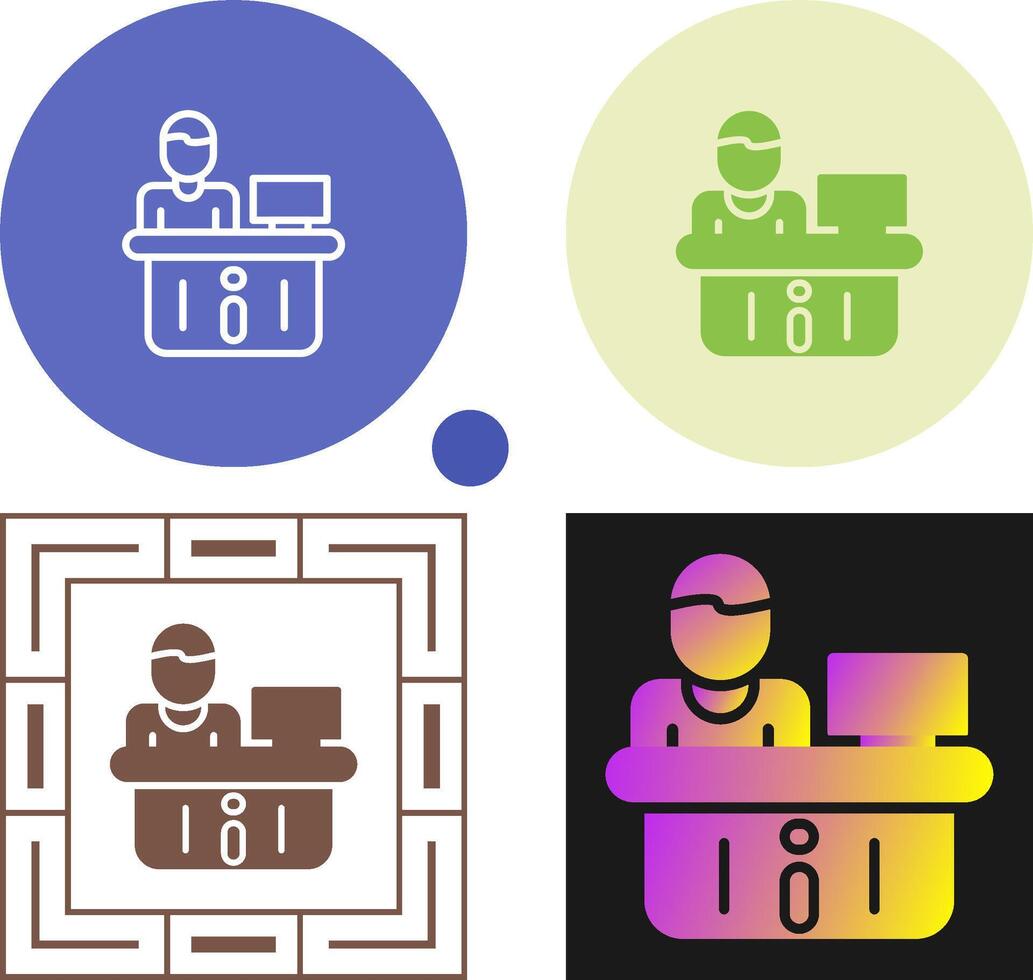 Reception Vector Icon