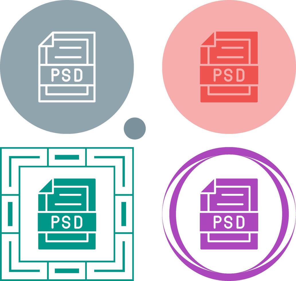 psd archivo vector icono