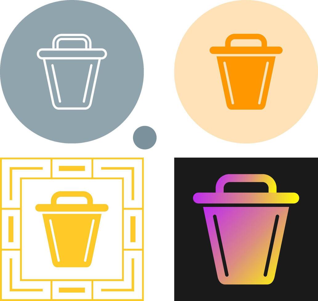 icono de vector de basura