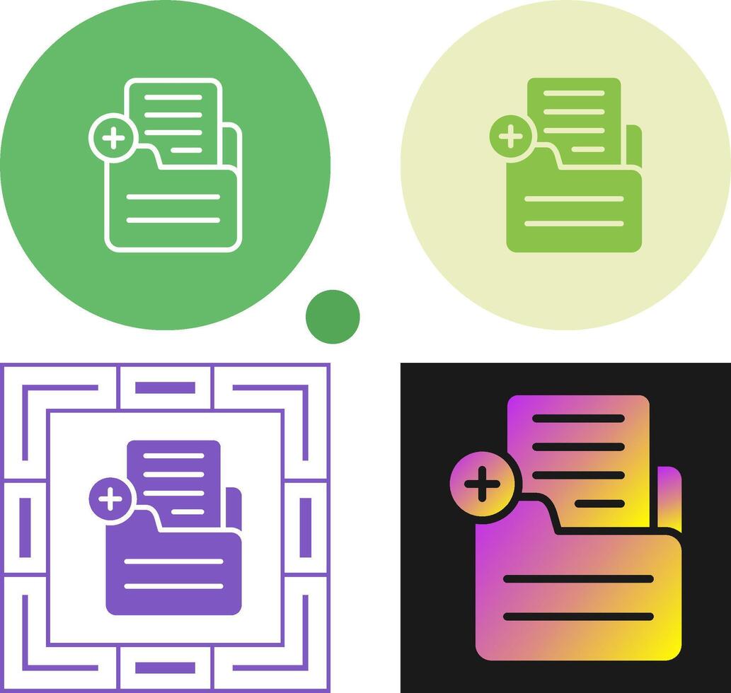 Document Add Vector Icon