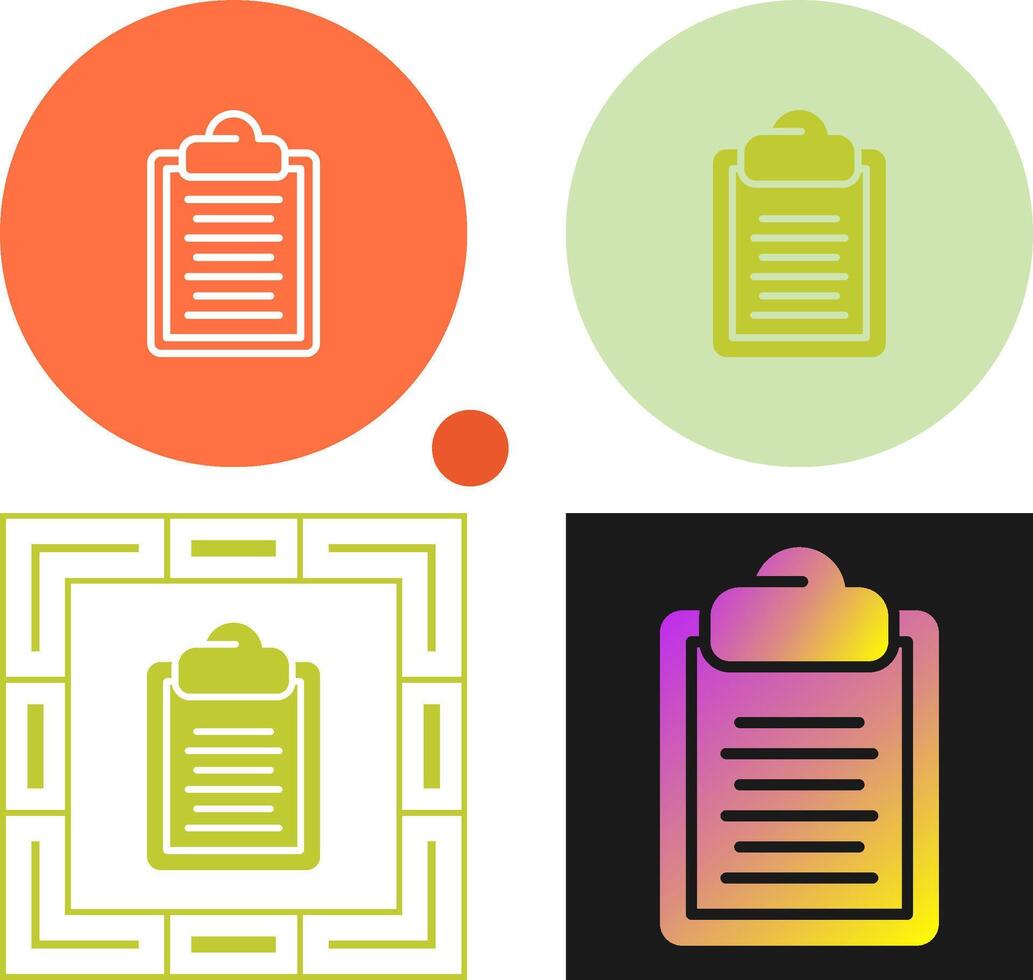 Clipboard Vector Icon