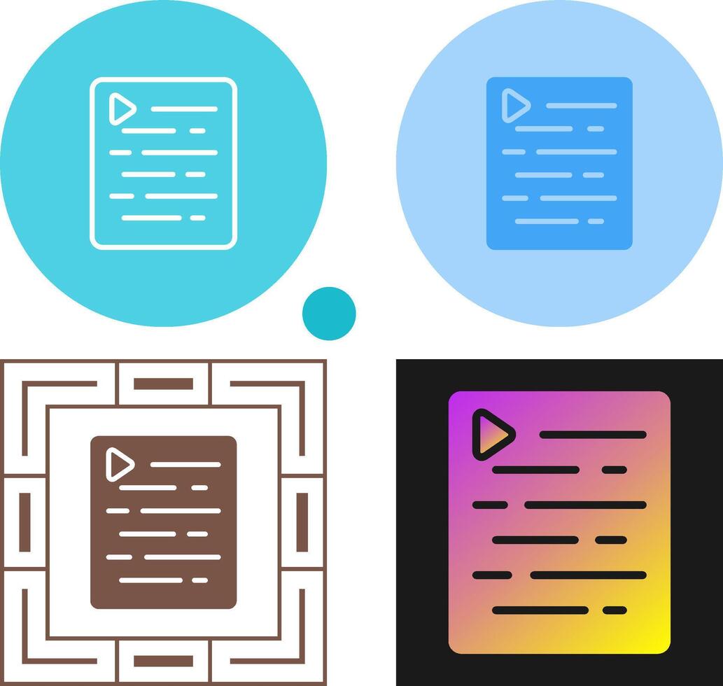 Document Indent Vector Icon