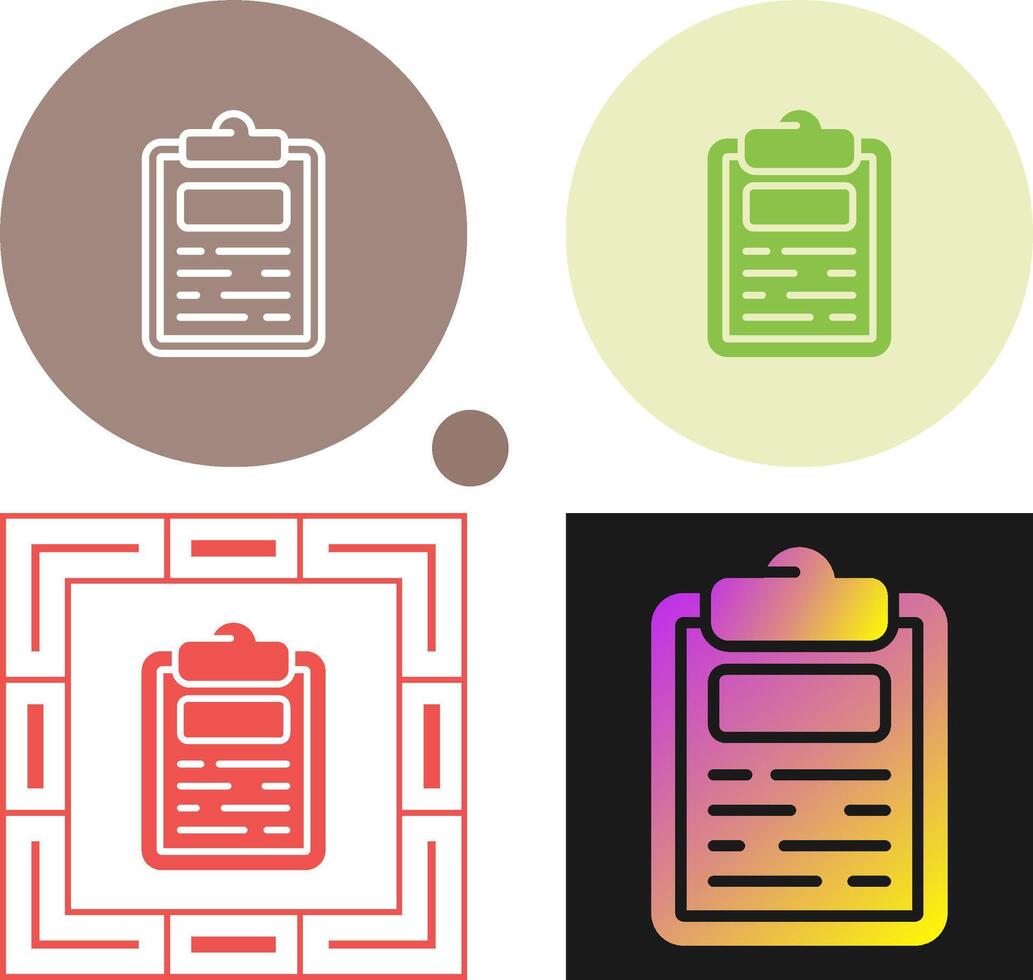 Clipboard Vector Icon