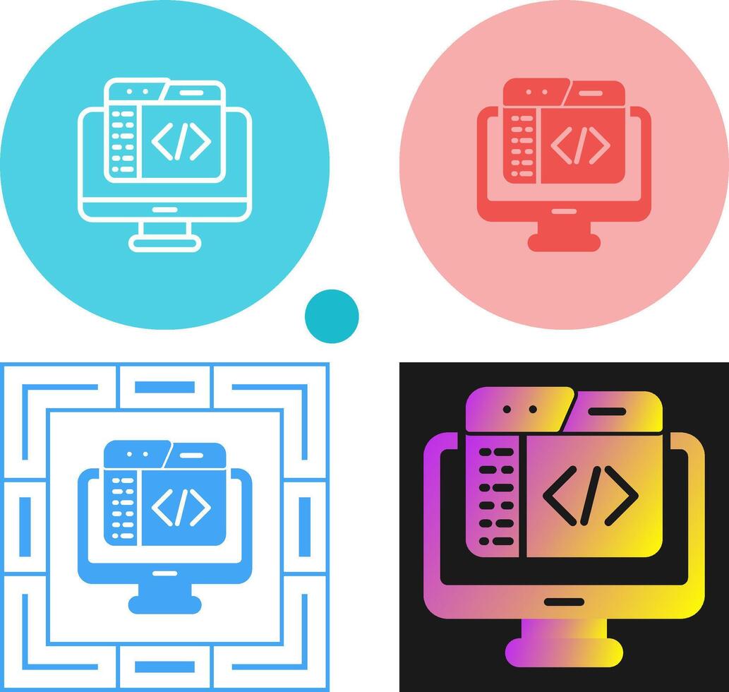 Code Editor Vector Icon