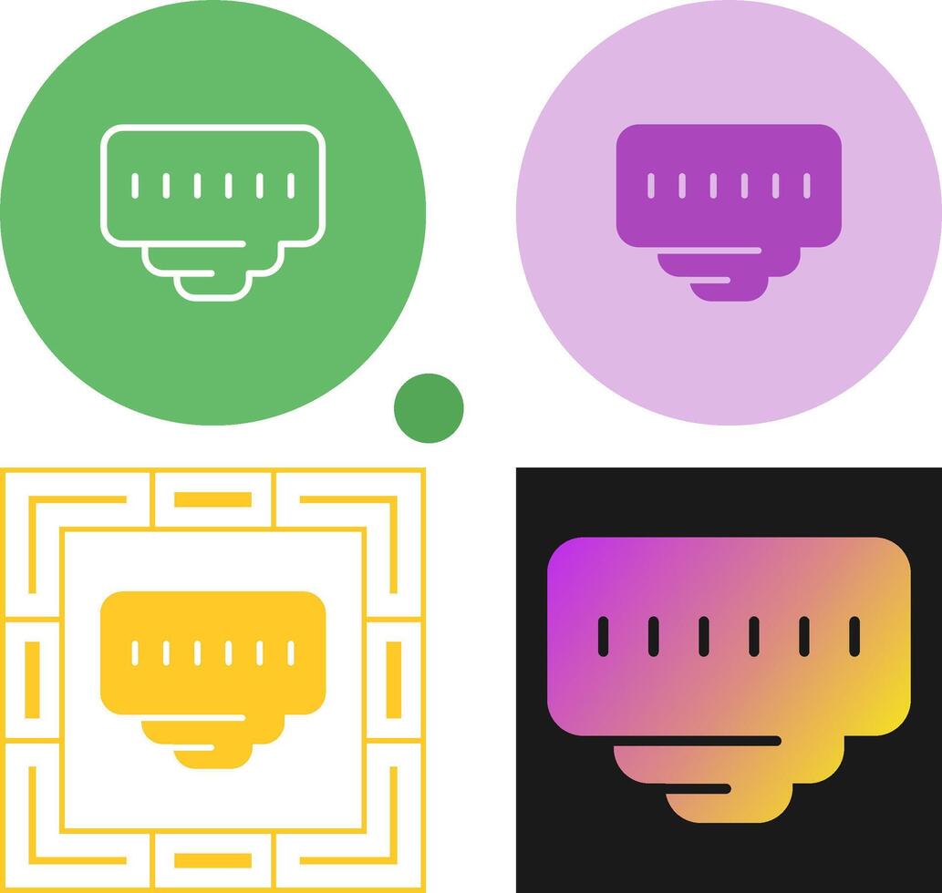 Ethernet Port Vector Icon