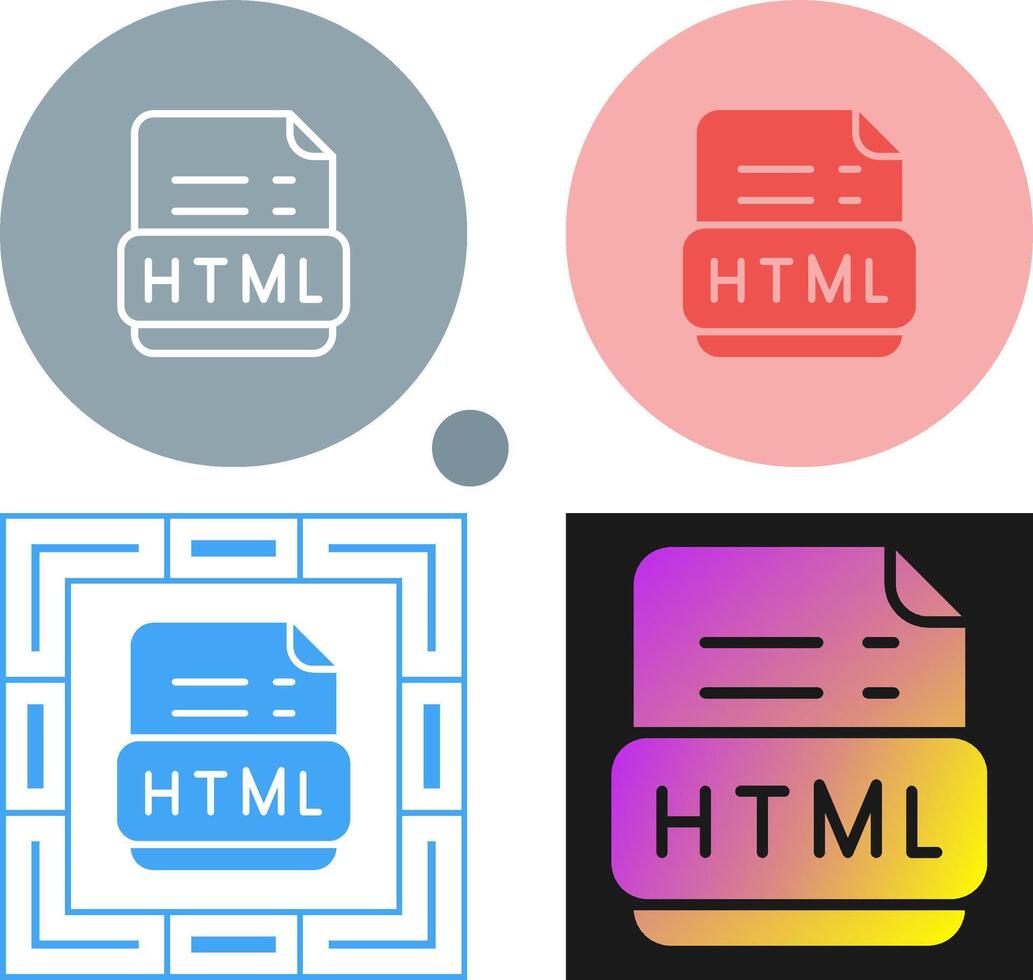 Html Vector Icon
