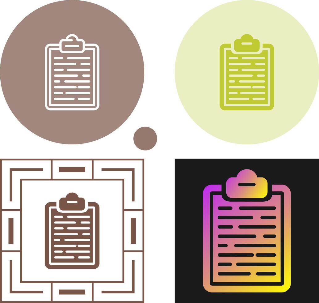 Clipboard Vector Icon