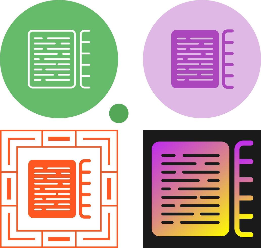 Document Indexing Vector Icon