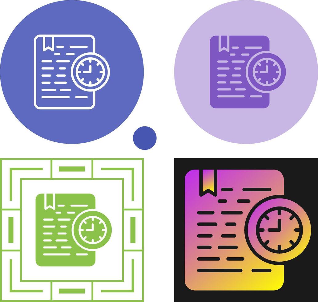 Document Expiration Vector Icon