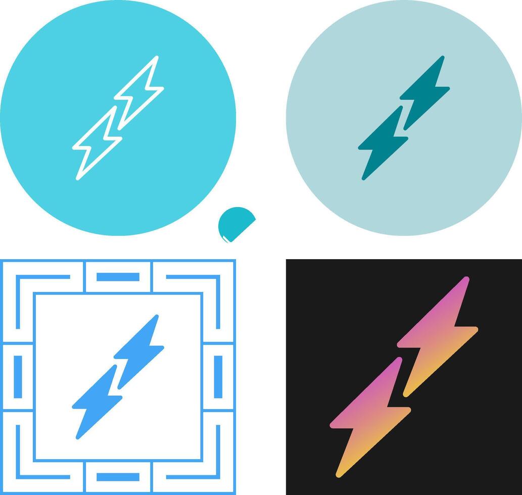 Lightning Vector Icon