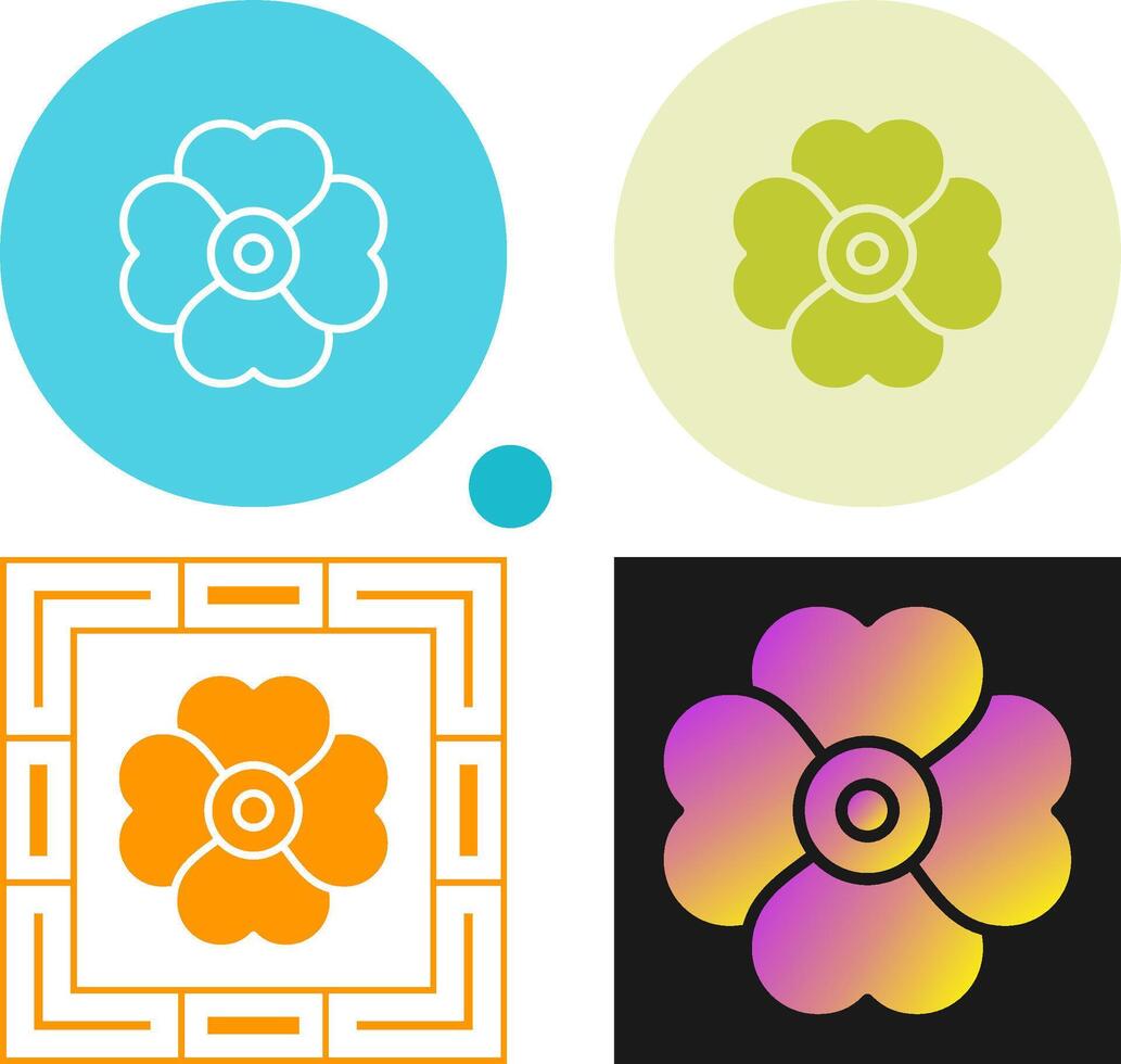 Cherry blossom Vector Icon