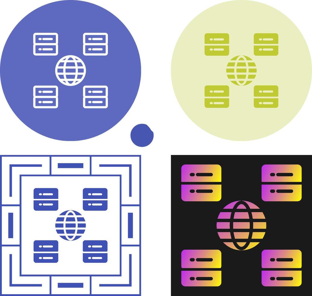 Content Delivery Network Vector Icon