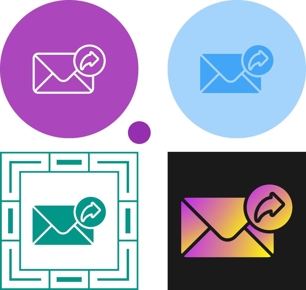 Email Forwarding Vector Icon