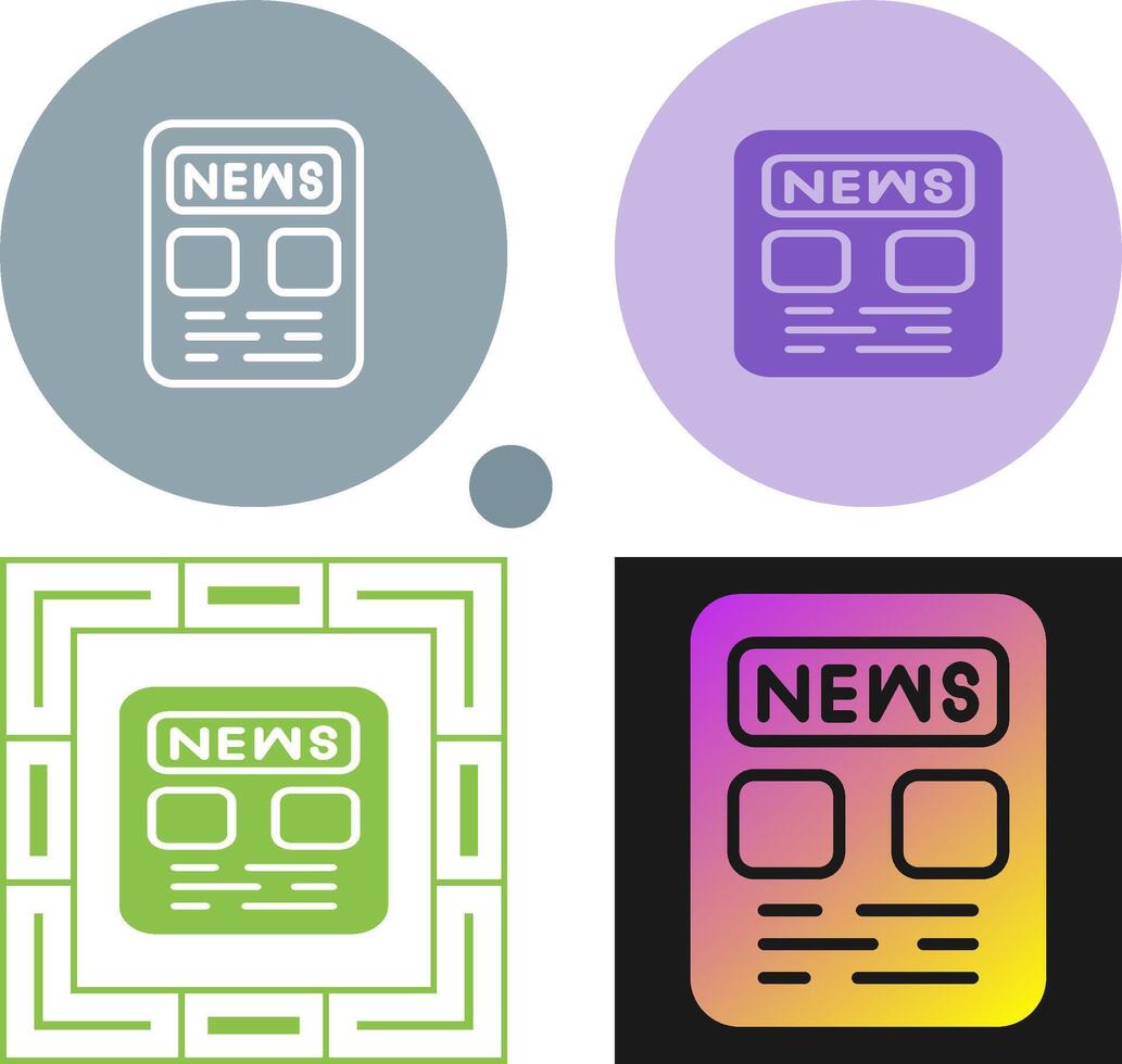 Newspaper Vector Icon