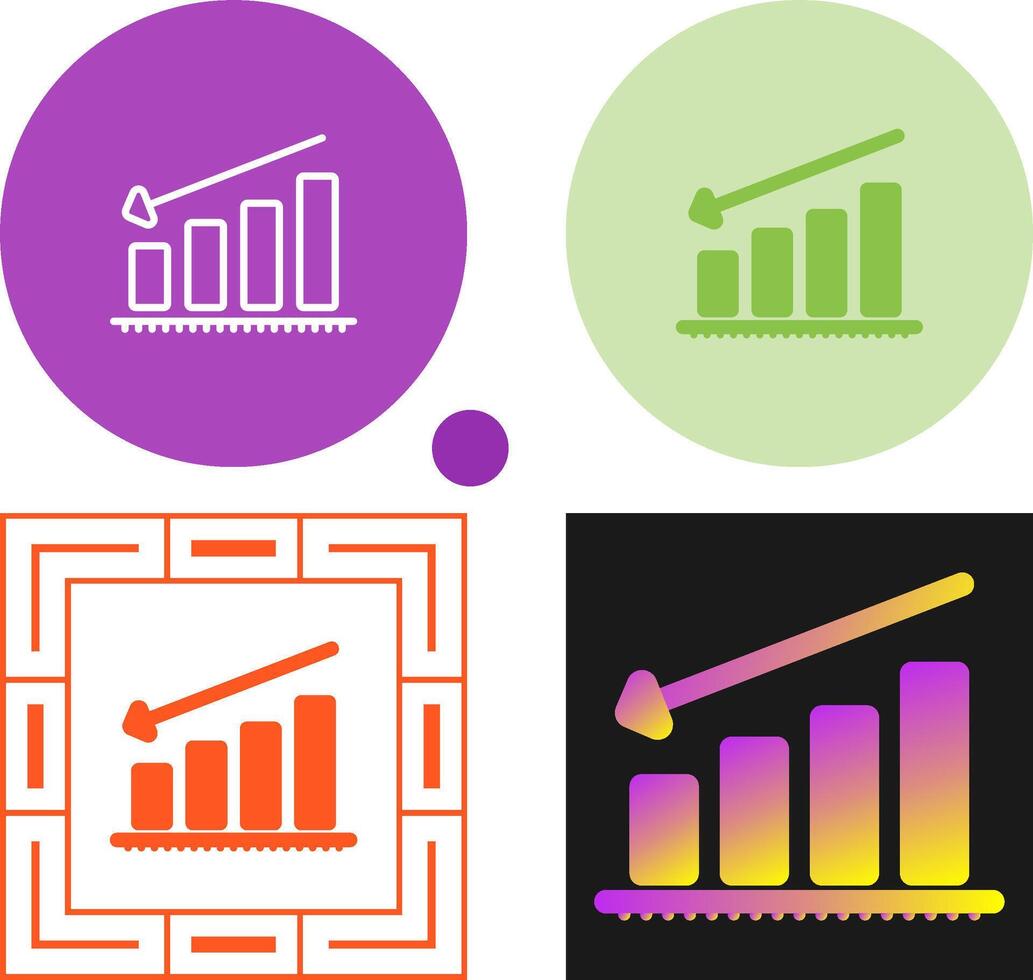 Chart Decreasing Vector Icon