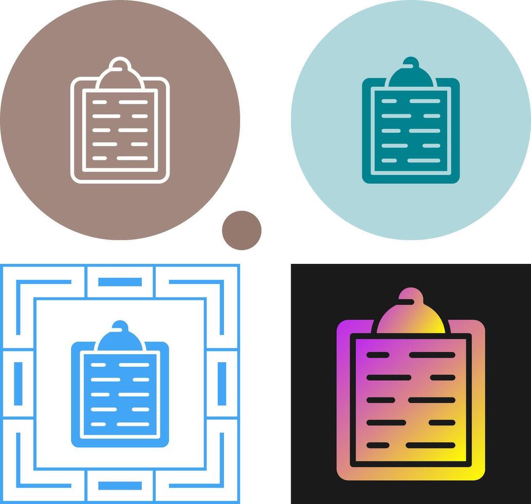 Clipboard Vector Icon