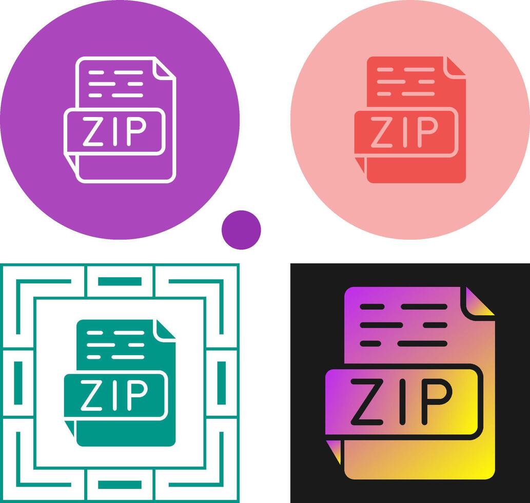 ZIP Vector Icon