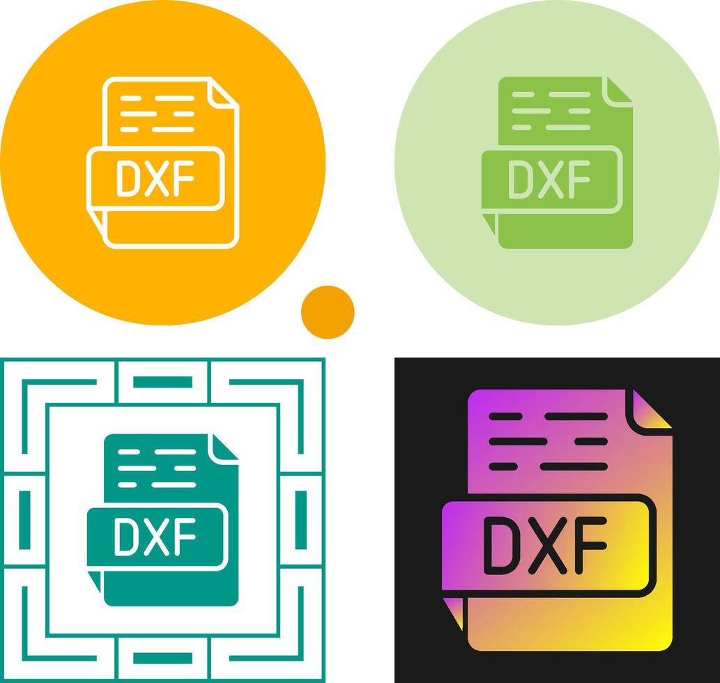 DXF Vector Icon