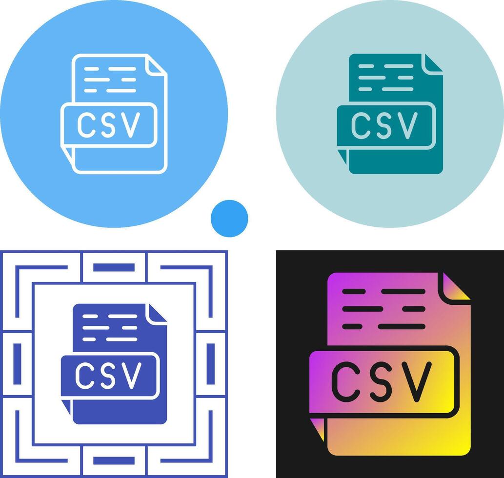 CSV Vector Icon