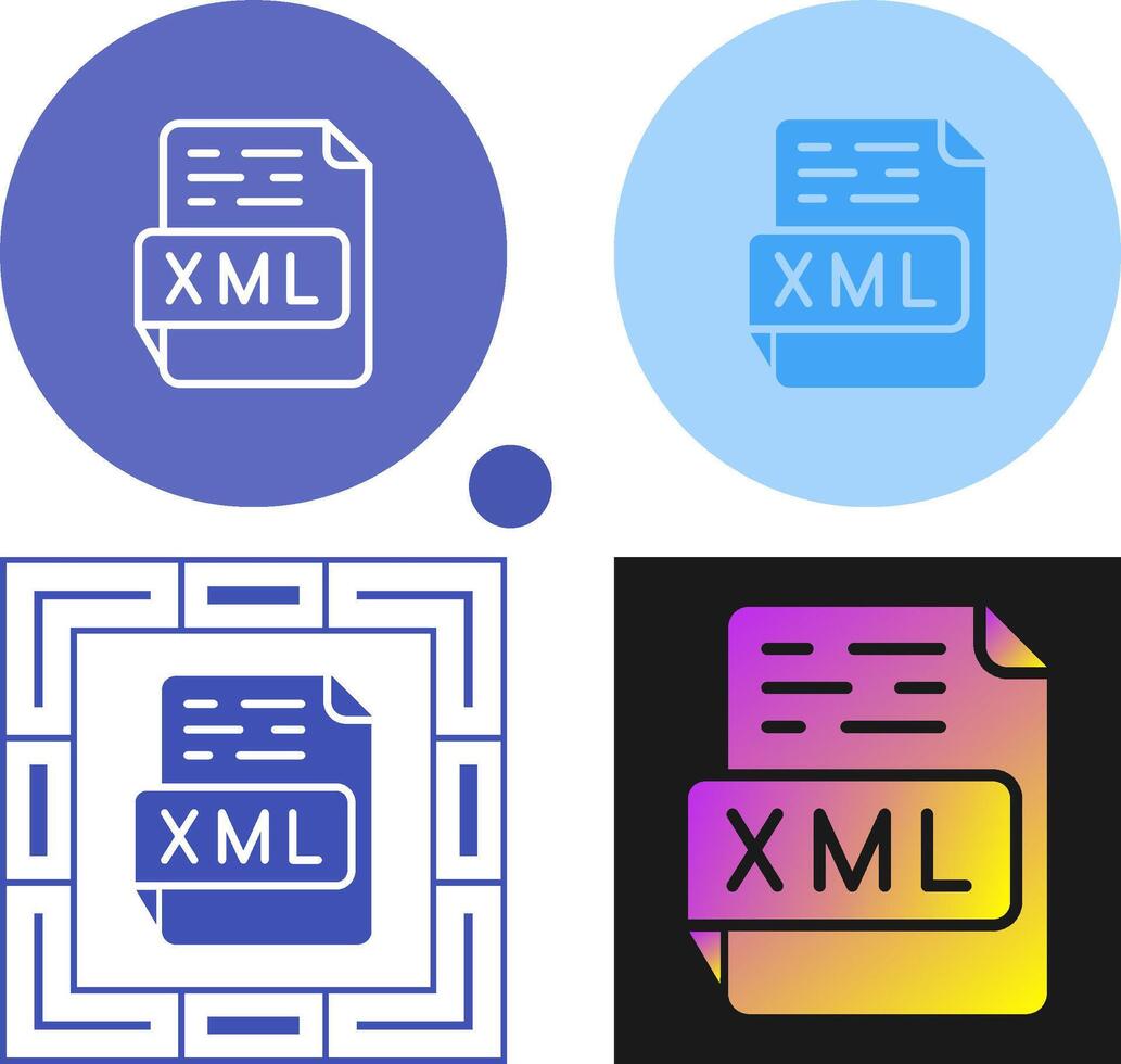 XML Vector Icon