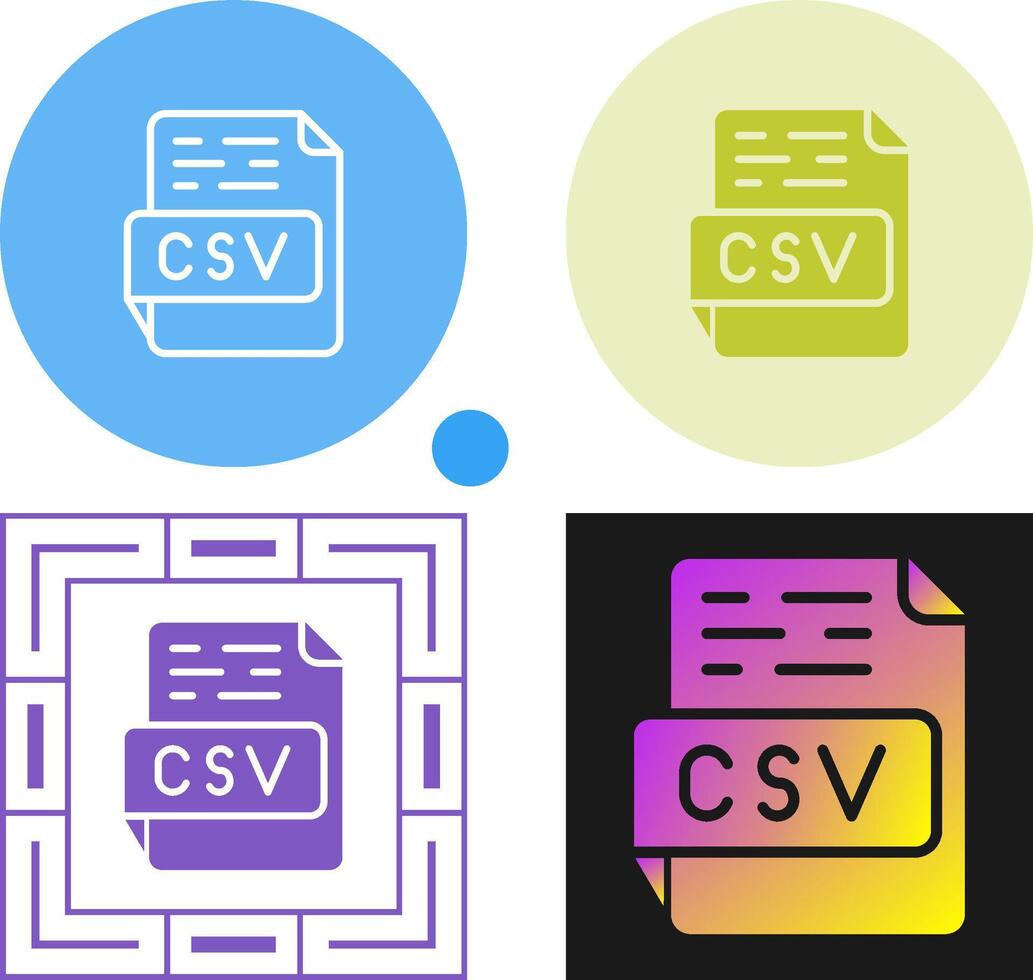 CSV Vector Icon