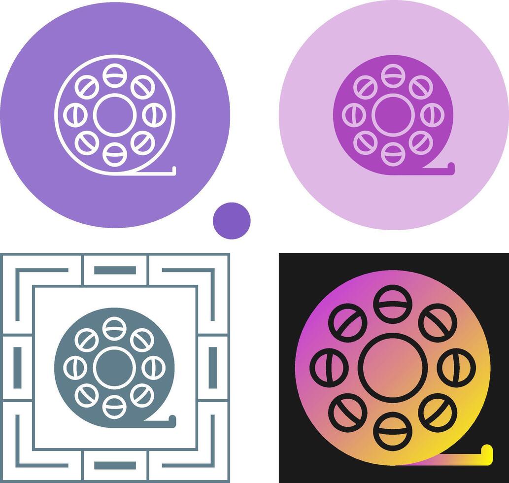 Film Reel Vector Icon