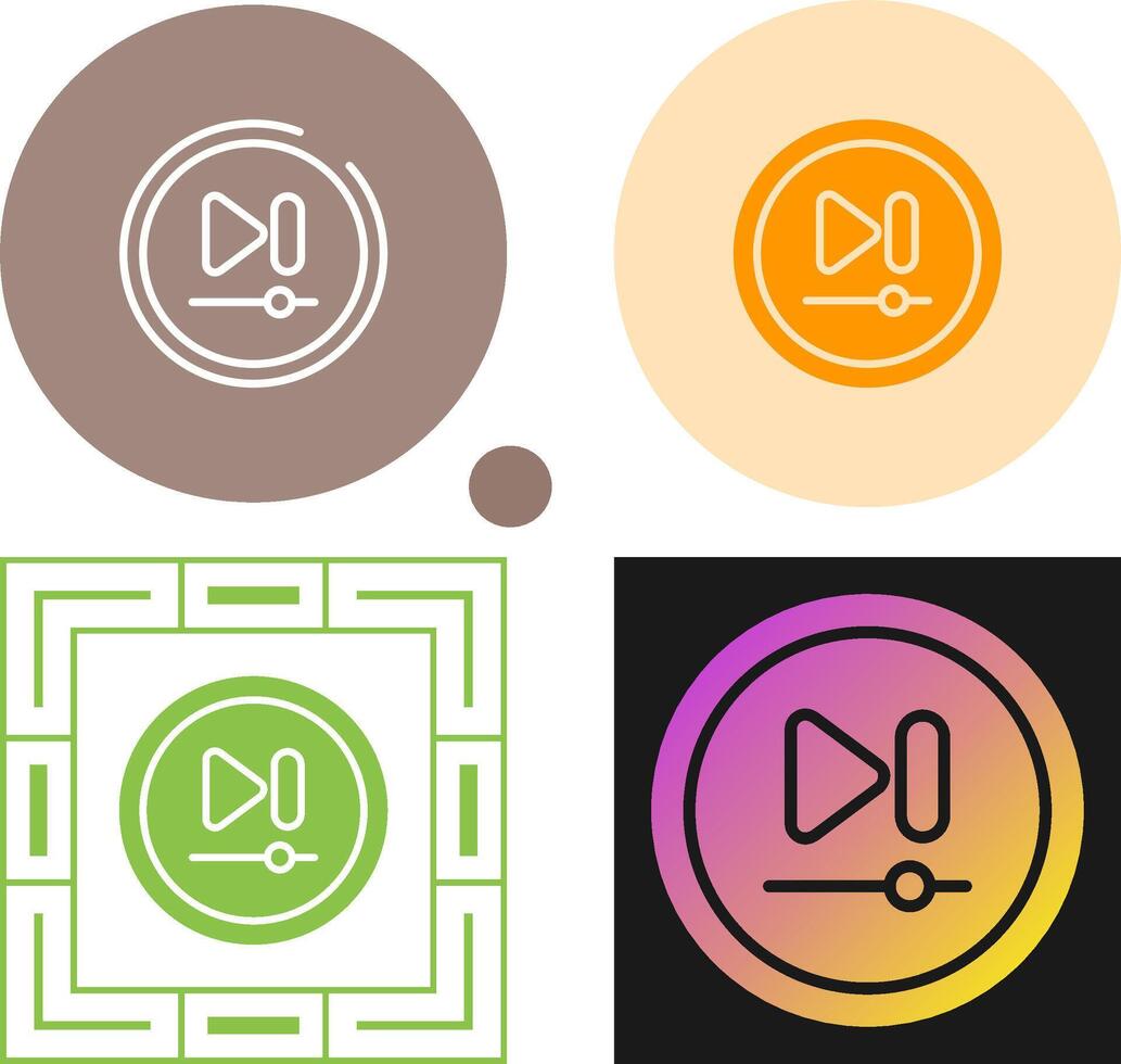 Video Next Track Button Vector Icon