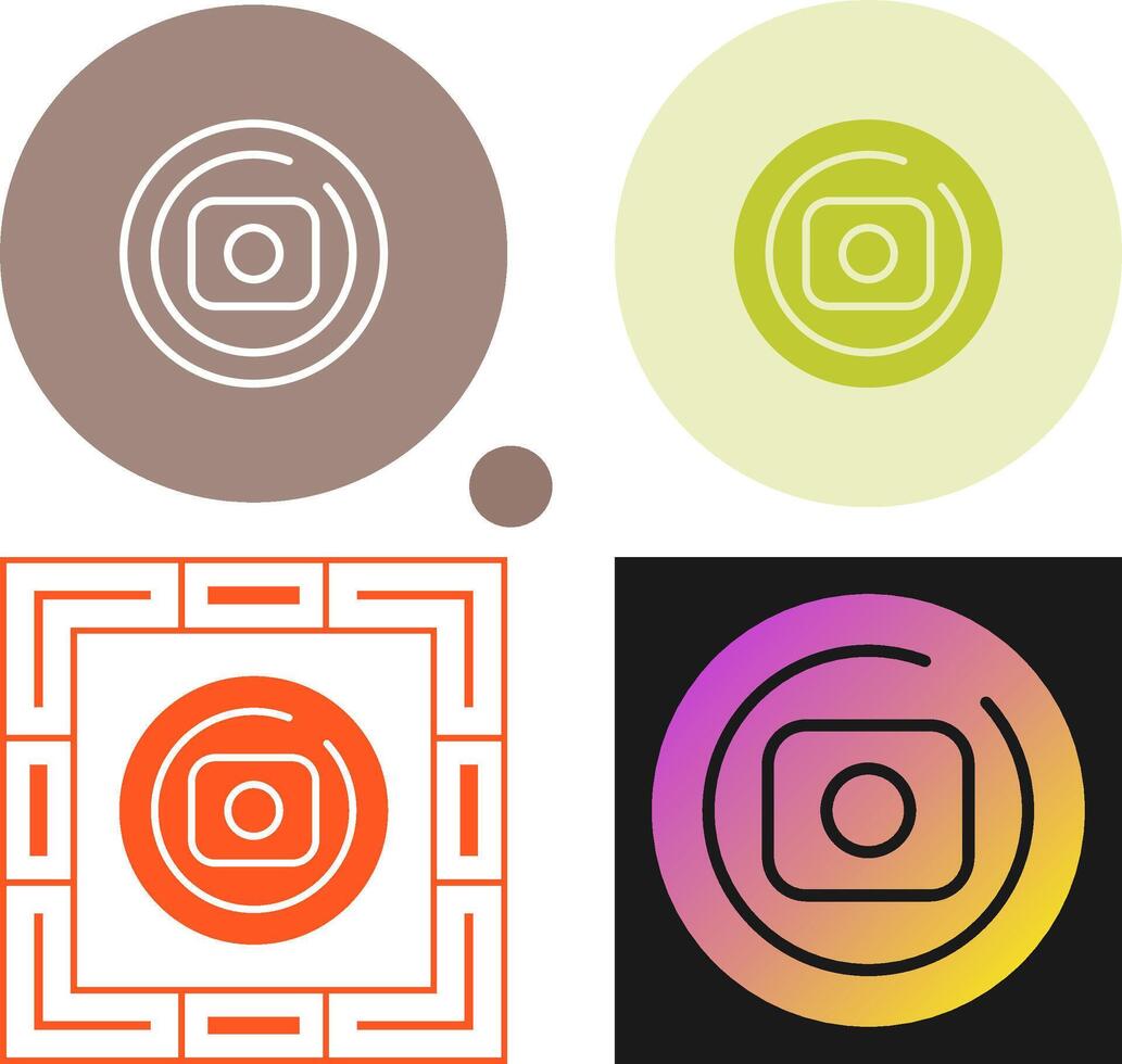 Record Circle Vector Icon